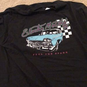 Black “Elective Motors 72’” shirt from Pacsun